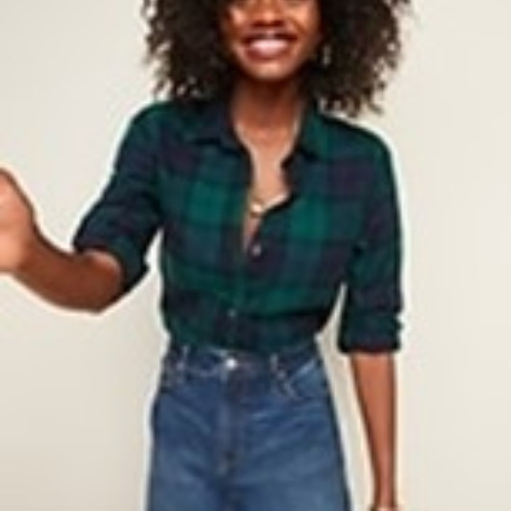 Old Navy Classic Plaid Flannel Shirt